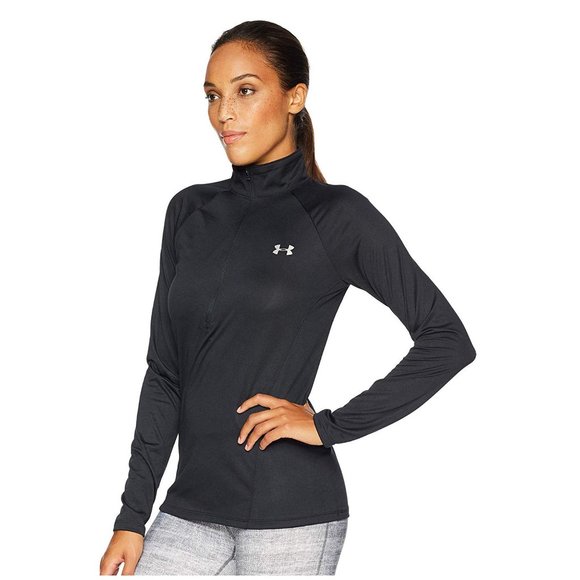 Under Armour NWT Women’s Tech Half Zip Black Pullover Small 1320126 - Picture 7 of 16